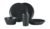 Mepal Bloom Geschirr-Set, 8-teilig, Pebble black