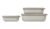 Mepal Cirqula Multischüssel-Set, rechteckig, 3-teilig, flach, nordic white