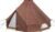 Spatz Cotton Exchange Tipizelt, 8-10 Personen, 405x405cm, haselnussbraun