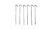 Spatz Stahl-Zeltnagel, grau, 6er-Pack