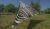 Bent TC-Zip Canvas Single verbindbares Sonnensegel, 250x250cm, Zebra Design
