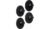 silwy Flex Magnet-Pins, inkl. Metall-Nano-Gel-Pads, schwarz